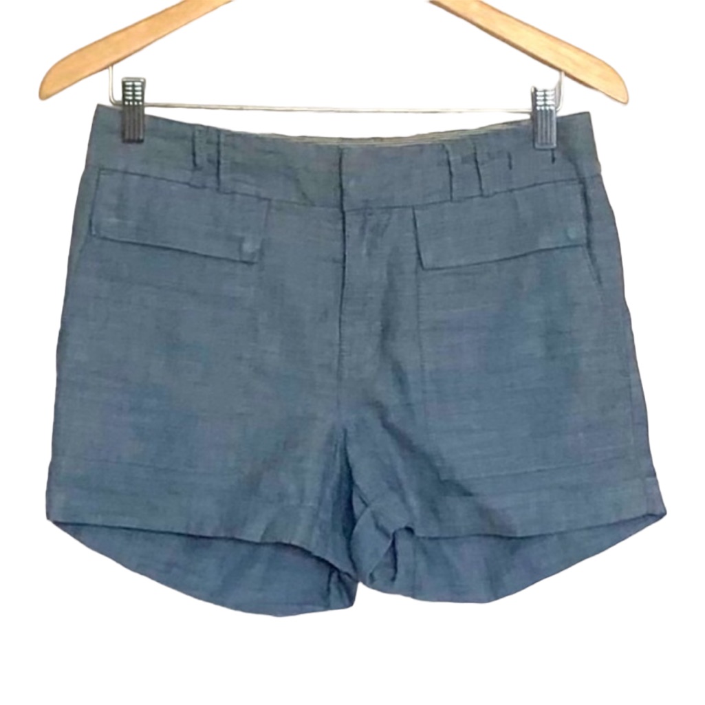 Madewell Ramie Chambray Shorts Sz 25